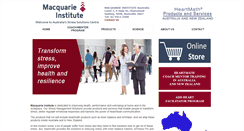 Desktop Screenshot of macquarieinstitute.com